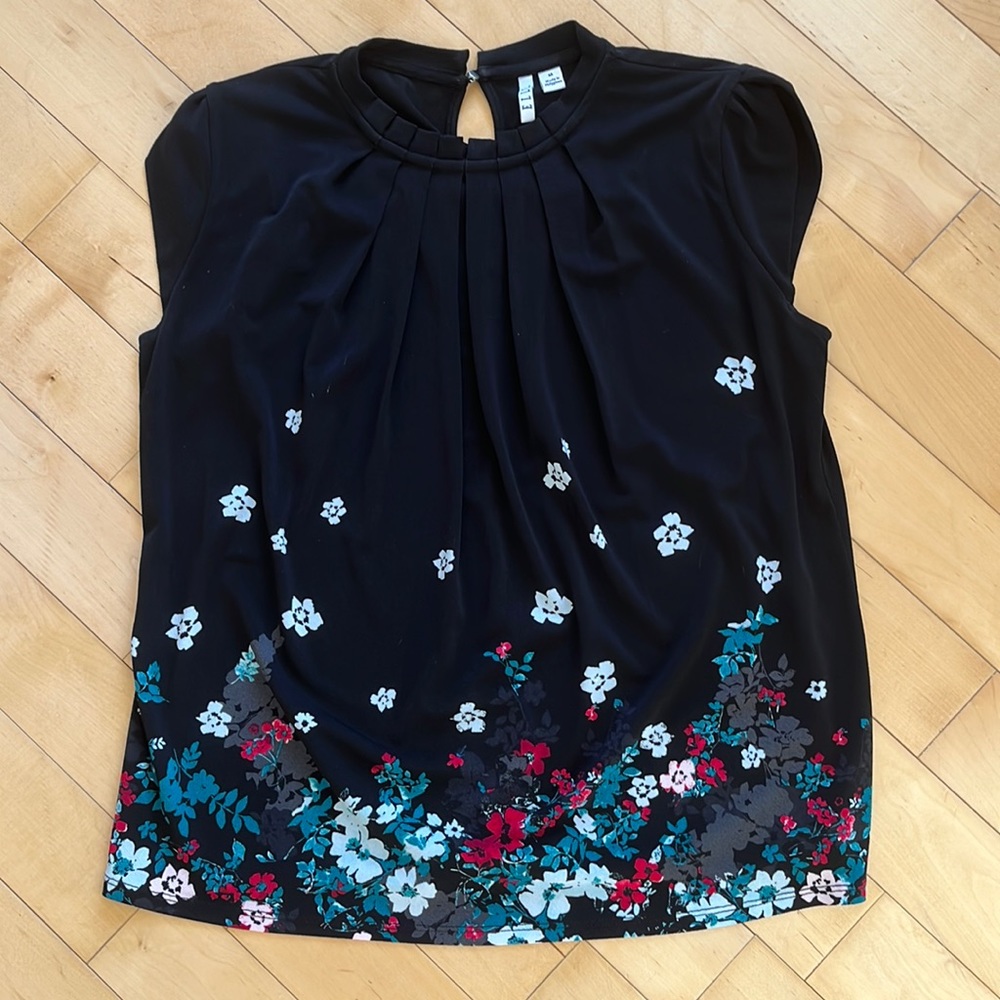 ELLE Womens Cap Sleeve Top